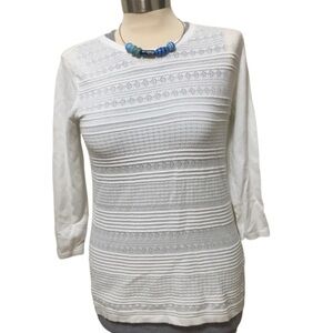 Buffalo by David Bitton White Textured Sweater